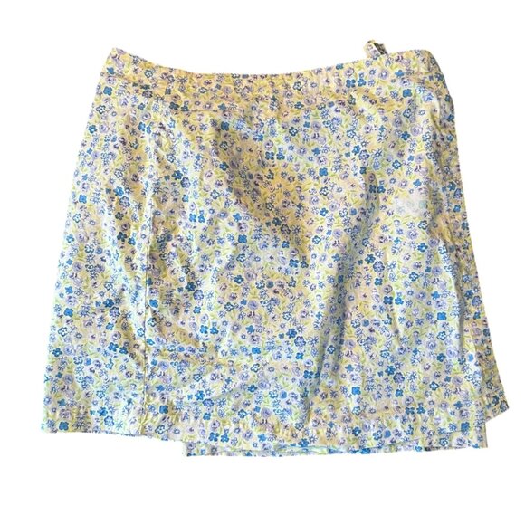 Vintage Paul Harris Design Y2K Novelty Floral Print Skort 8 - Picture 1 of 6